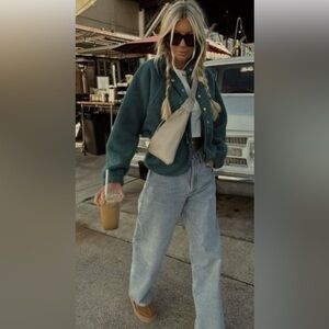 Free people hit the slopes fleece jacket